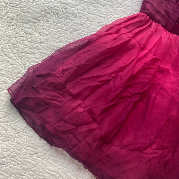 Betsey Johnson Pink Ombré Silk Tulle Dress - Picture 5 of 7